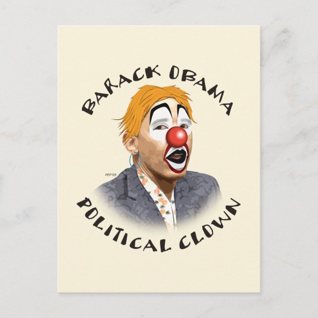 Carte Postale Clown politique (Devant)