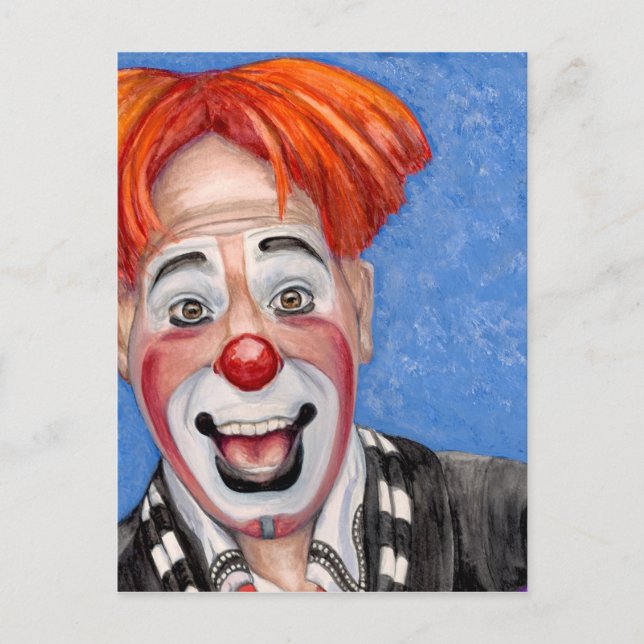 Carte Postale Clown Ryan Combs (Devant)