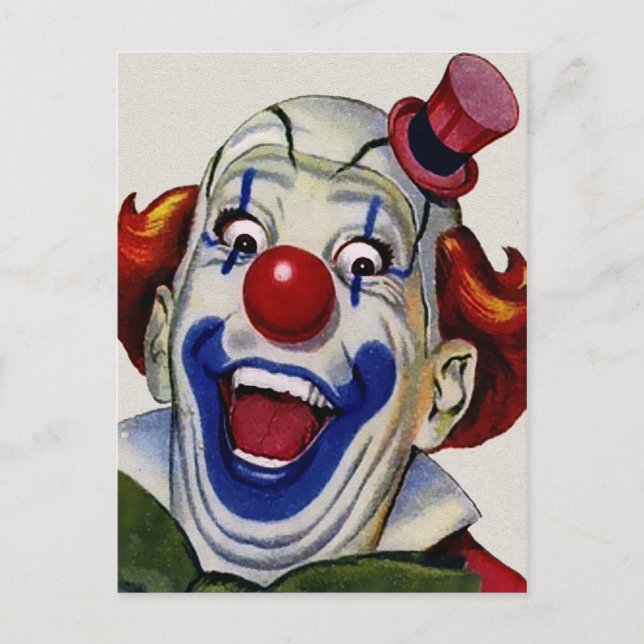 Carte Postale Clown vintage (Devant)