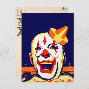 Carte postale Clown vintage