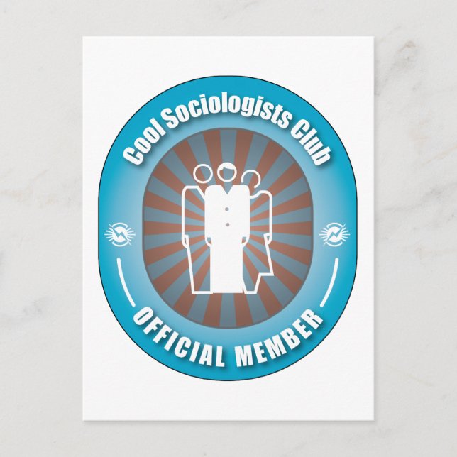 Carte Postale Club cool de sociologues (Devant)