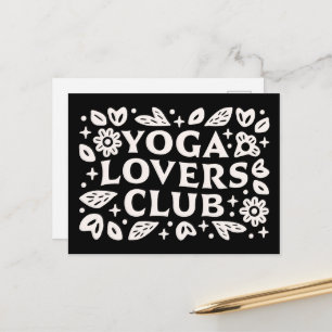 Carte Postale Club d'amants de yoga amis yogis drôles