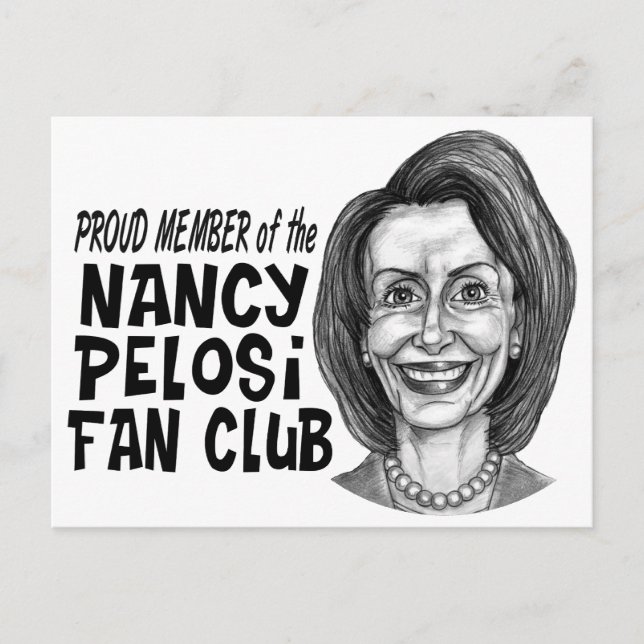 Carte Postale Club de fans Nancy Pelosi (Devant)