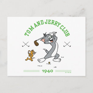 Carte Postale Club de golf Tom & Jerry 1940