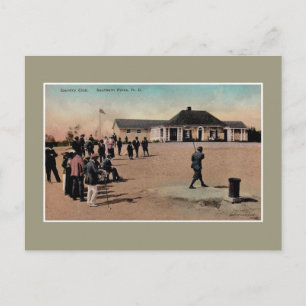 Carte Postale Club de golf vintage Southern Pines NC