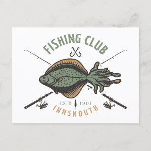Carte Postale Club de pêche d'Innsmouth Lovecraft