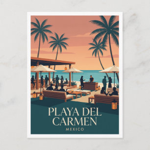 Carte Postale Club de plage Mamita's Playa del Carmen Mexique Vo
