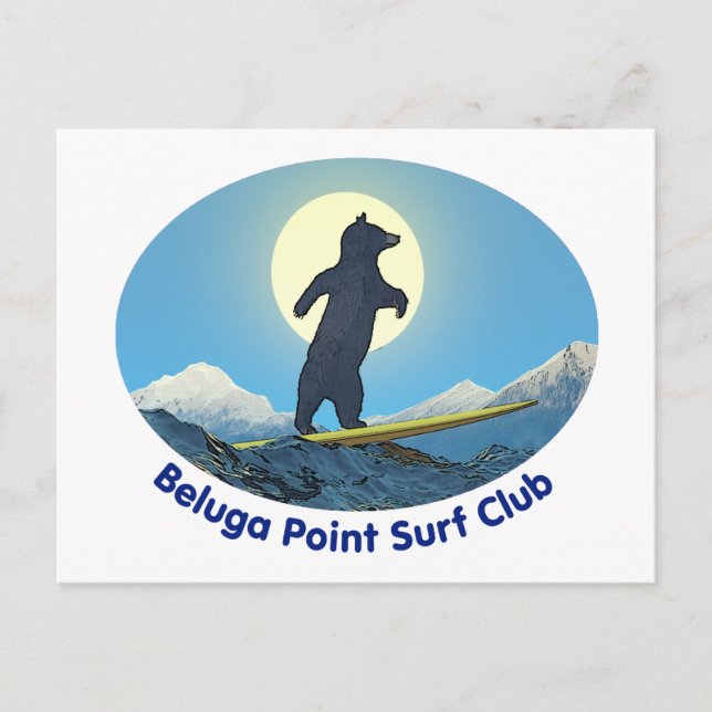 Carte Postale Club de Surf Beluga Point (Devant)