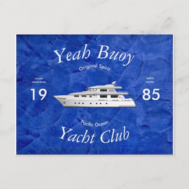 Carte Postale Club de Yacht Ouais Bouée (Devant)