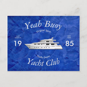 Carte Postale Club de yacht oui bouée