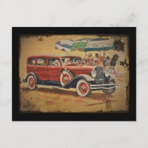 Carte Postale Club Sedan à la plage