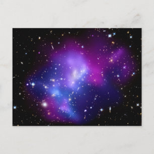 Carte Postale Cluster Galaxy MACS J0717 (télescope Hubble)