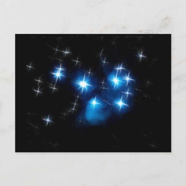 Carte Postale Cluster Pleiades Blue Star (Devant)
