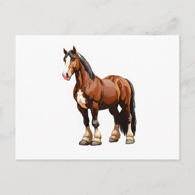 Carte Postale Clydesdale (Devant)