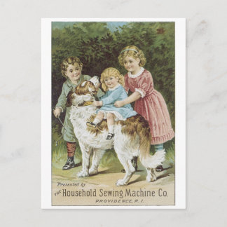Carte Postale Co. machine à coudre ménagère