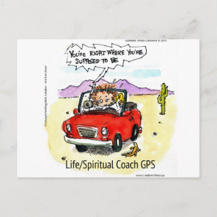 Carte Postale Coach de vie GPS