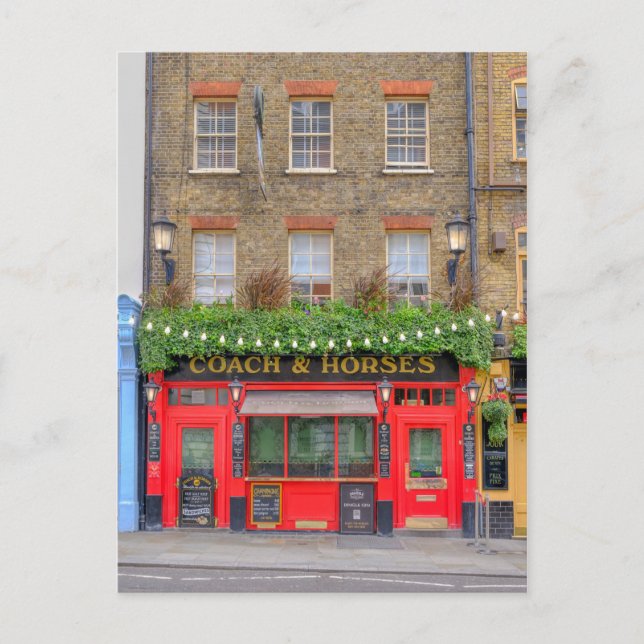 Carte Postale Coach & Horaires, Covent Garden, Londres Royaume-U (Devant)