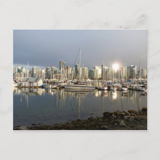 Carte Postale Coal Harbour, BC at sunset.