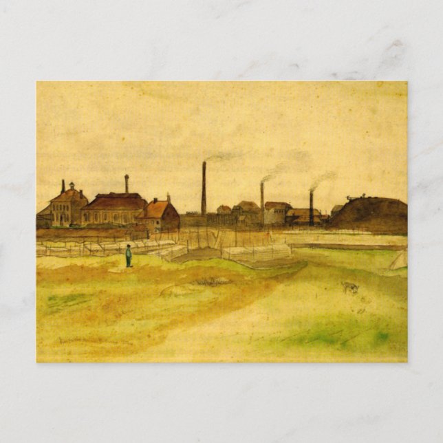 Carte Postale Coalmine dans le Borinage par Vincent van Gogh (Devant)