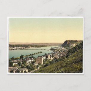 Carte Postale Coblenz et Ehrenbreitstein, Rhin, Allemagne cl