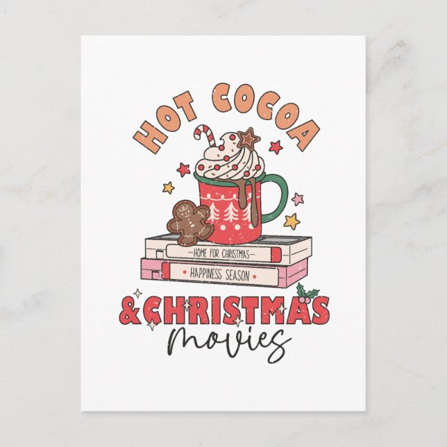 Carte Postale Coca chaud et films de Noël (Devant)