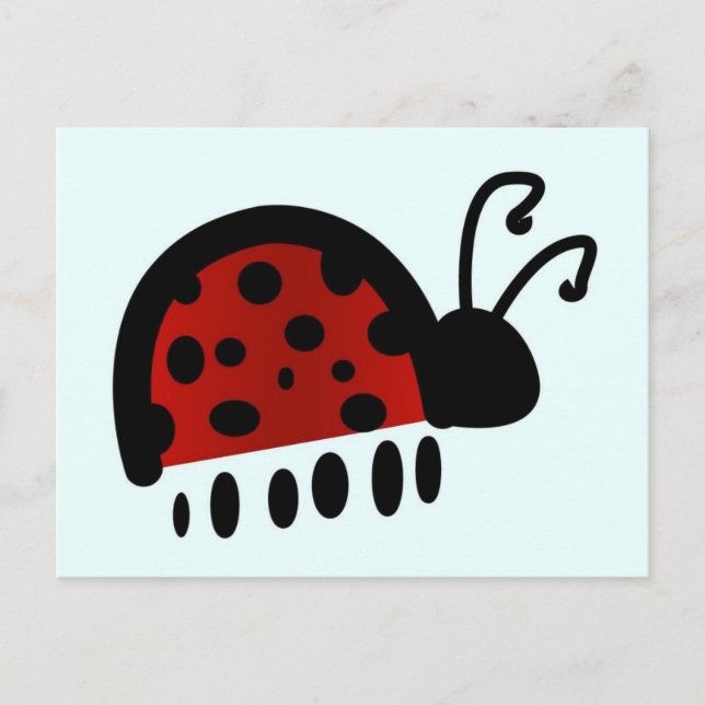 Carte Postale Coccinelle (Devant)