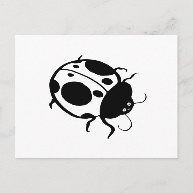Carte Postale Coccinelle- (Devant)