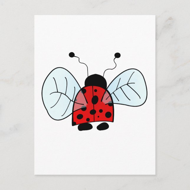 Carte Postale Coccinelle (Devant)