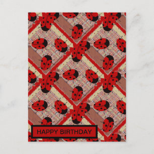 CARTE POSTALE COCCINELLES