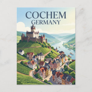 Carte Postale Cochem Allemagne
