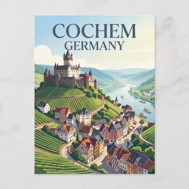 Carte Postale Cochem Allemagne (Devant)