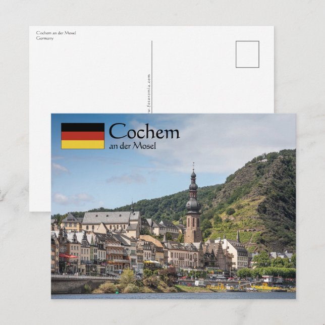 Carte Postale Cochem Allemagne (Devant / Derrière)