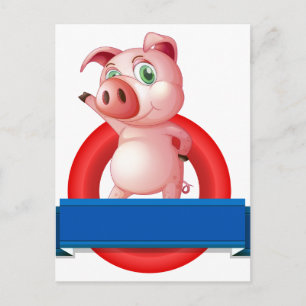 Carte Postale Cochon