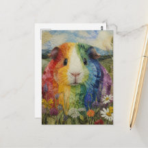 Cochon d'Inde Coloré dans la Prairie