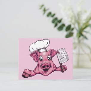 Carte Postale Cochon Le Cochon Chef Maniacale Homicidaire Œuvre 