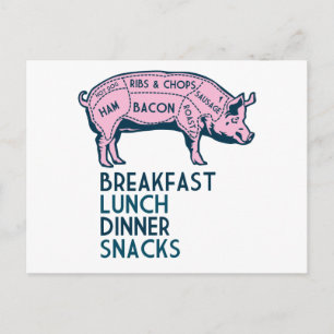 Carte Postale Cochon, tout va bien !