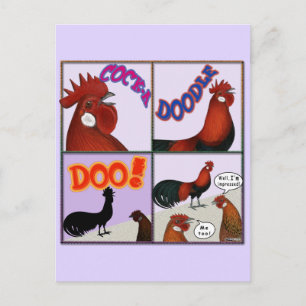 Carte Postale Cock-A-Doodle-Doo !