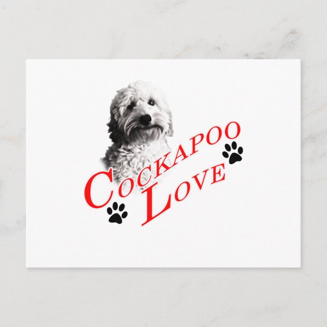 Carte Postale Cockapoo Love (Devant)