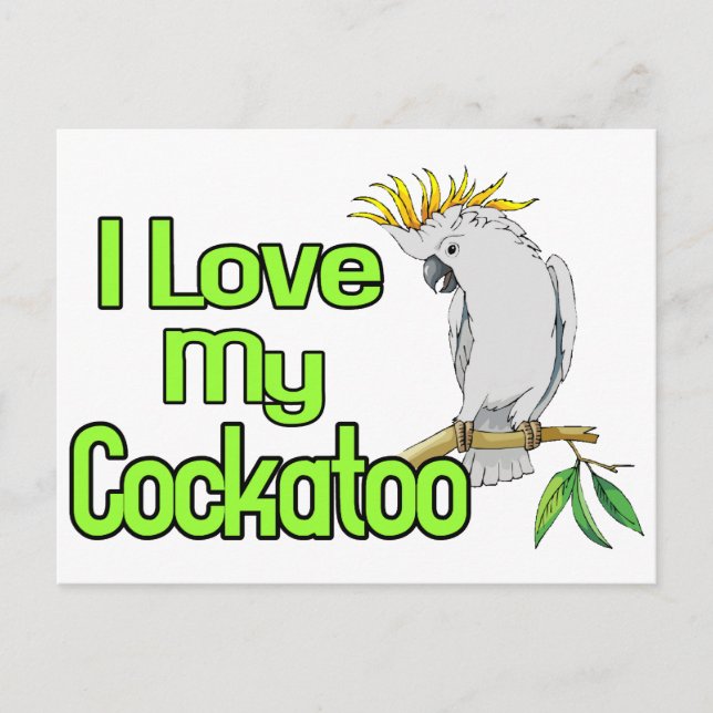 Carte Postale Cockatoo Love (Devant)