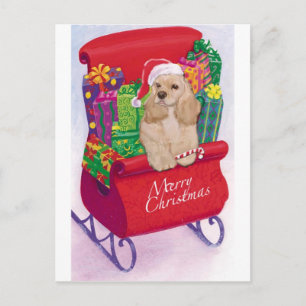 Carte postale Cocker Spaniel Christmas