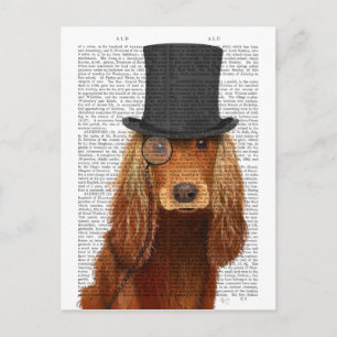 Carte Postale Cocker Spaniel, Hound officiel et Casquette