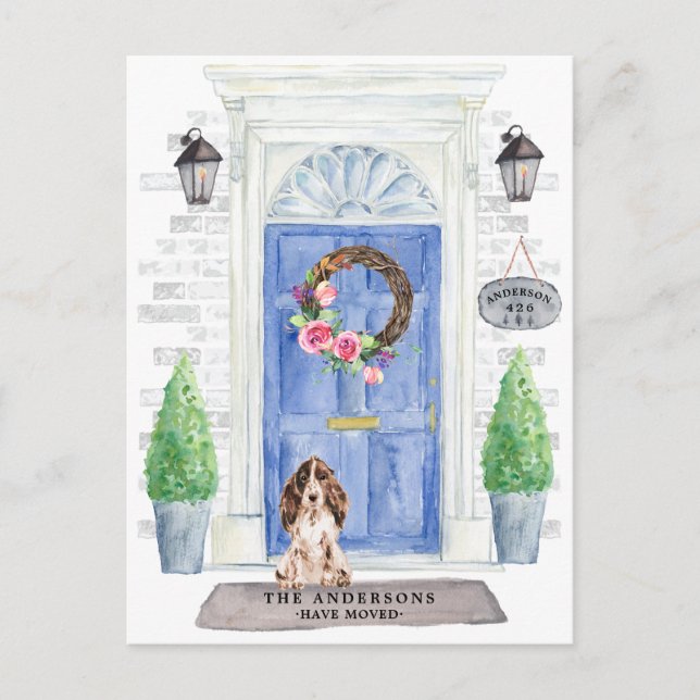 Carte postale Cocker Spaniel Moving Faire-part (Devant)