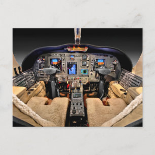 Carte Postale cockpit de l'aéronef