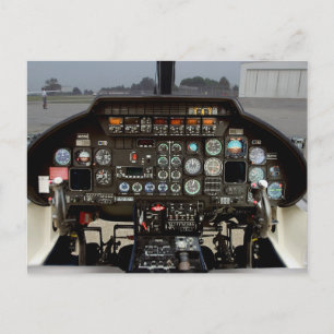 Carte Postale cockpit d'hélicoptère