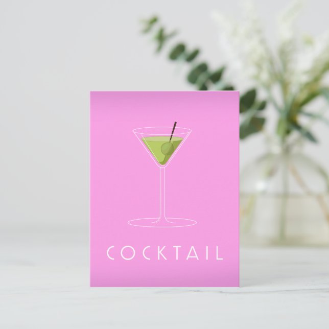 Carte Postale Cocktail (Debout devant)