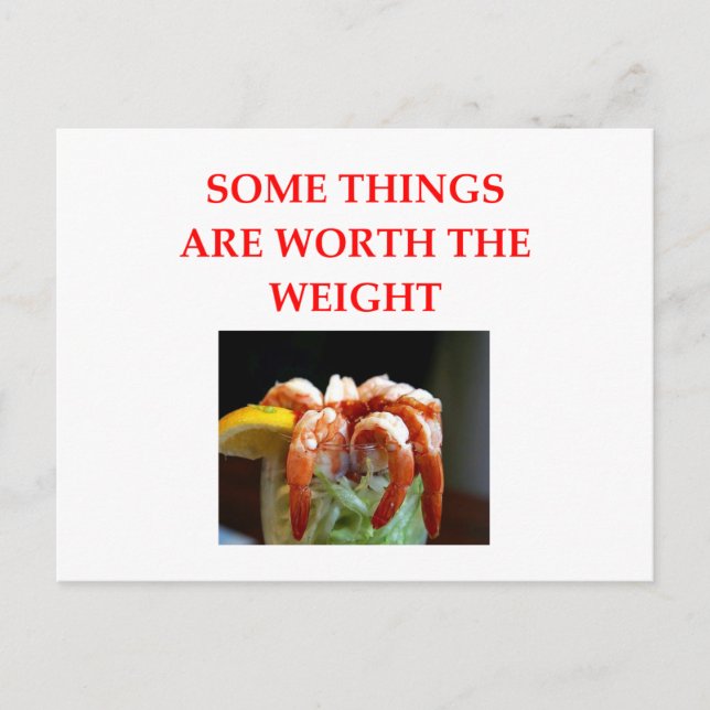 Carte Postale cocktail de crevettes (Devant)