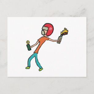 Carte Postale Cocktail Molotov