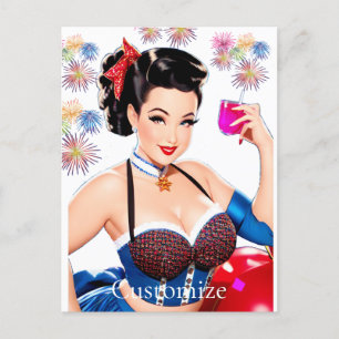 Carte Postale Cocktail Party Girl Thunder_Cove