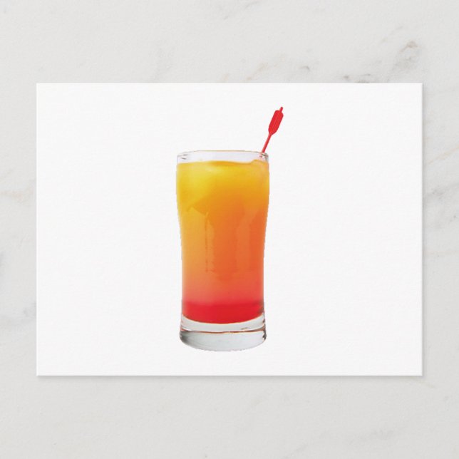 Carte Postale Cocktail Tequila Sunrise (Devant)