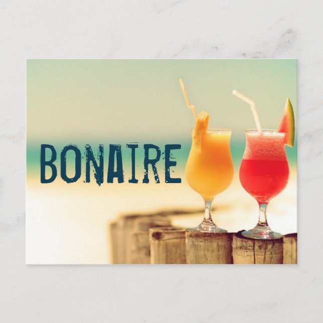 Carte Postale Cocktails Bonaire (Devant)